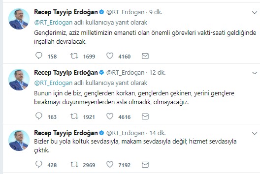 Erdoğan: Bu yola koltuk sevdasıyla çıkmadık
