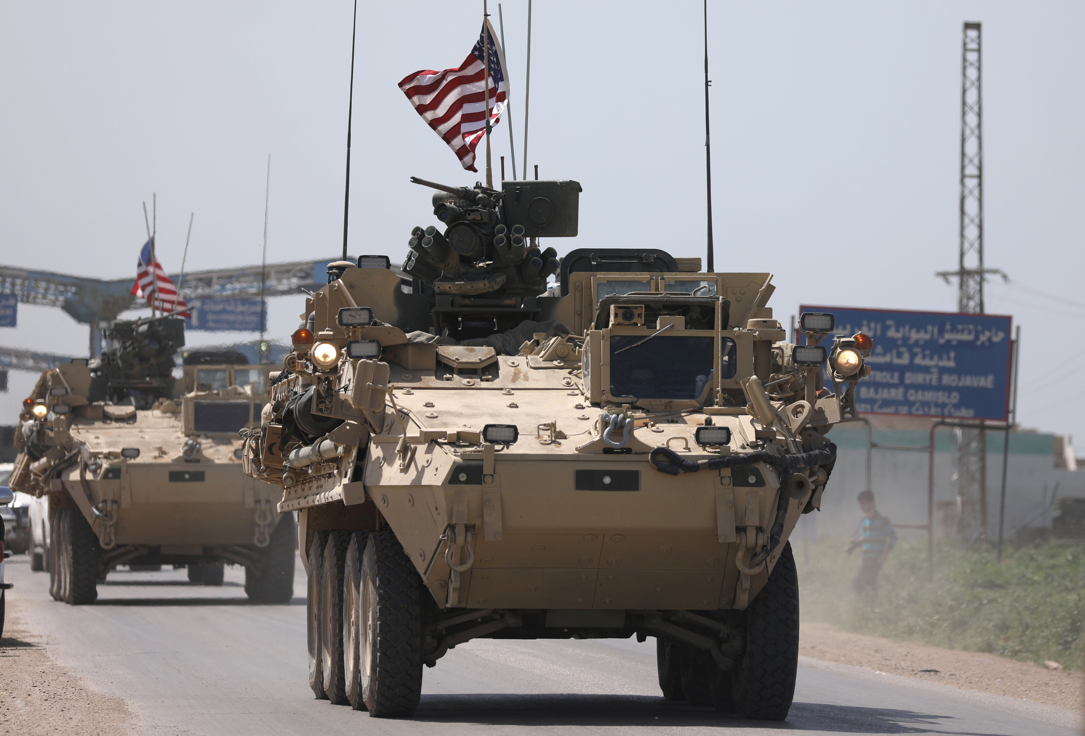 ABD'nin zırhlı araçları Türkiye sınırında