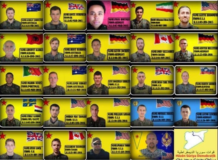 YPG'nin öldürülen yabancı teröristleri