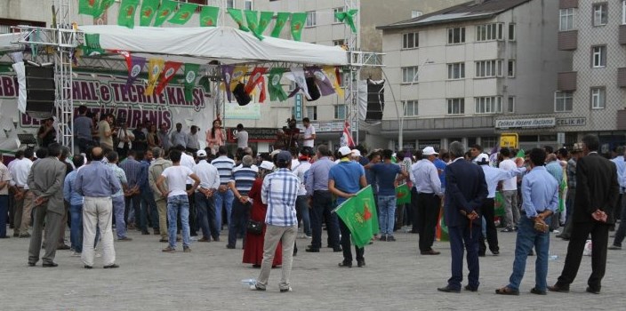 HDP'nin Ağrı mitingine ilgi az oldu
