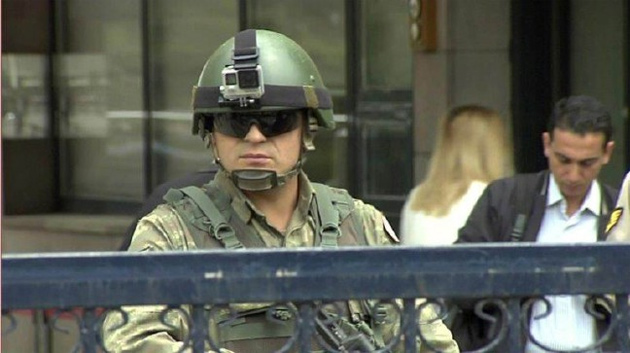Ankara'da askere geniş açılı kask kamerası