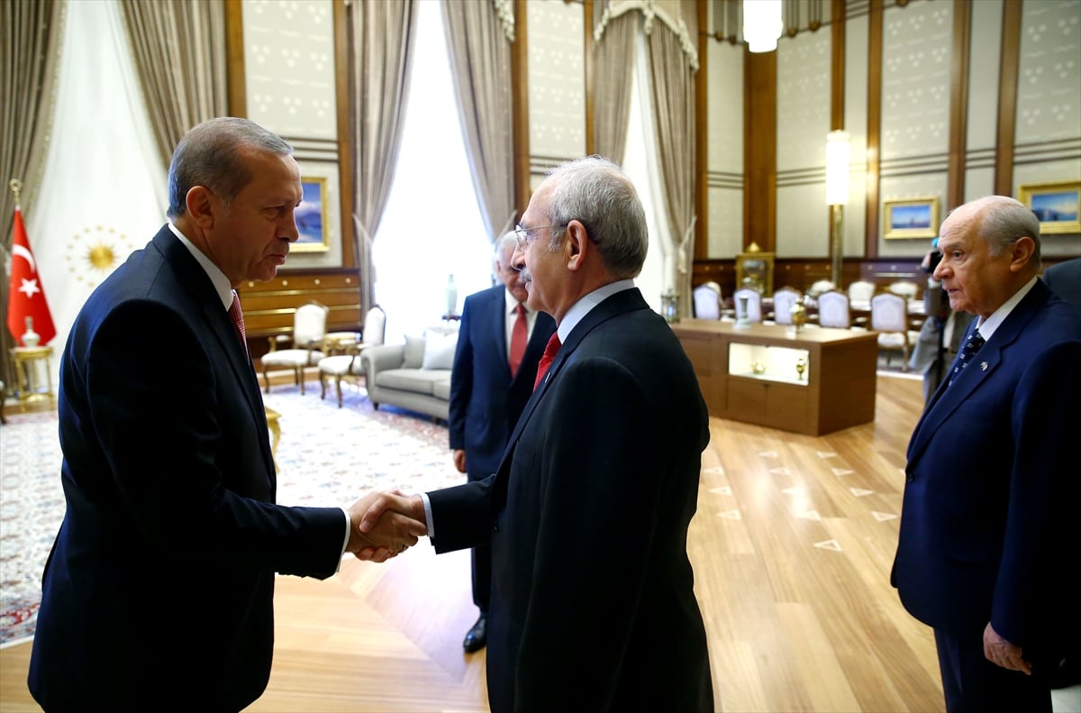 Cumhurbaşkanı Erdoğan'ın liderleri kabul etti