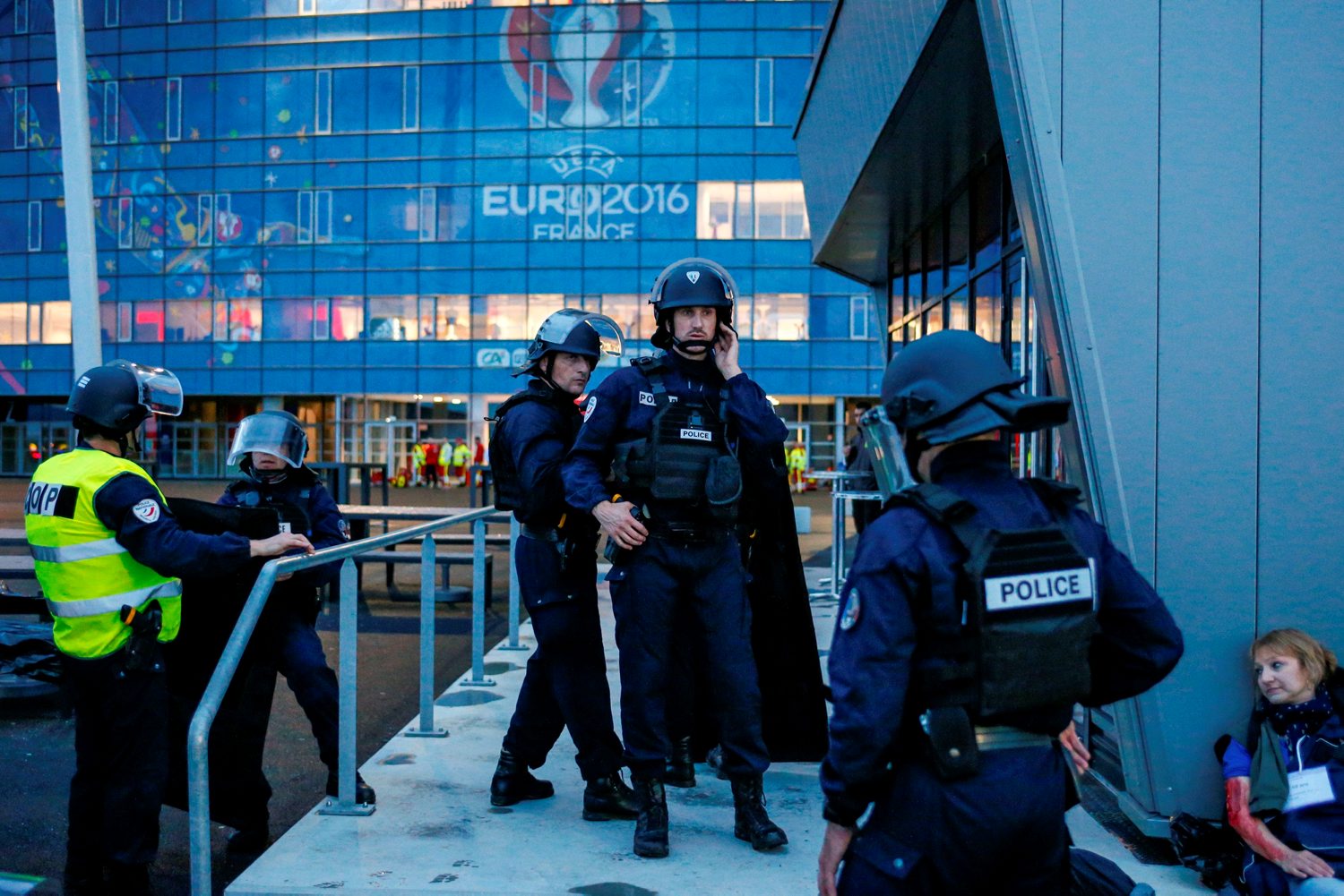 Fransız polisinin EURO 2016 tatbikatı