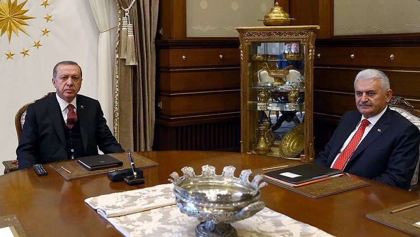 Binali Yıldırım ve Cumhurbaşkanı Erdoğan bir araya geldi