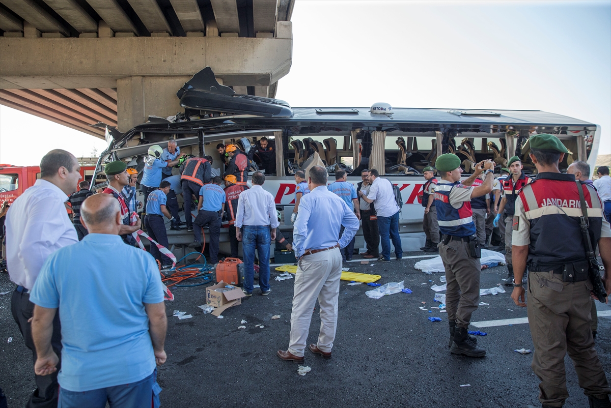 Ankara'da otobüs kazası