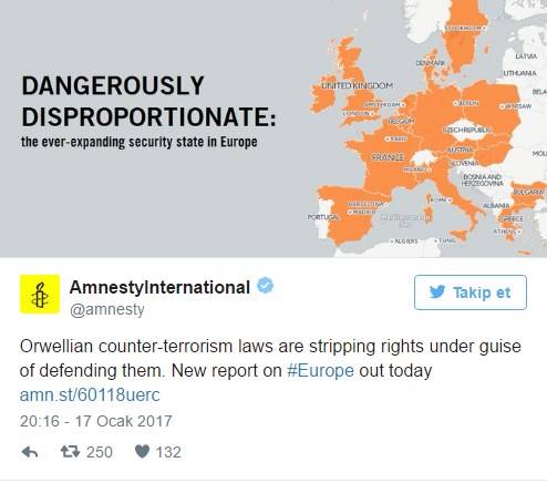 Avrupa Birliği'ne insan hakları uyarısı