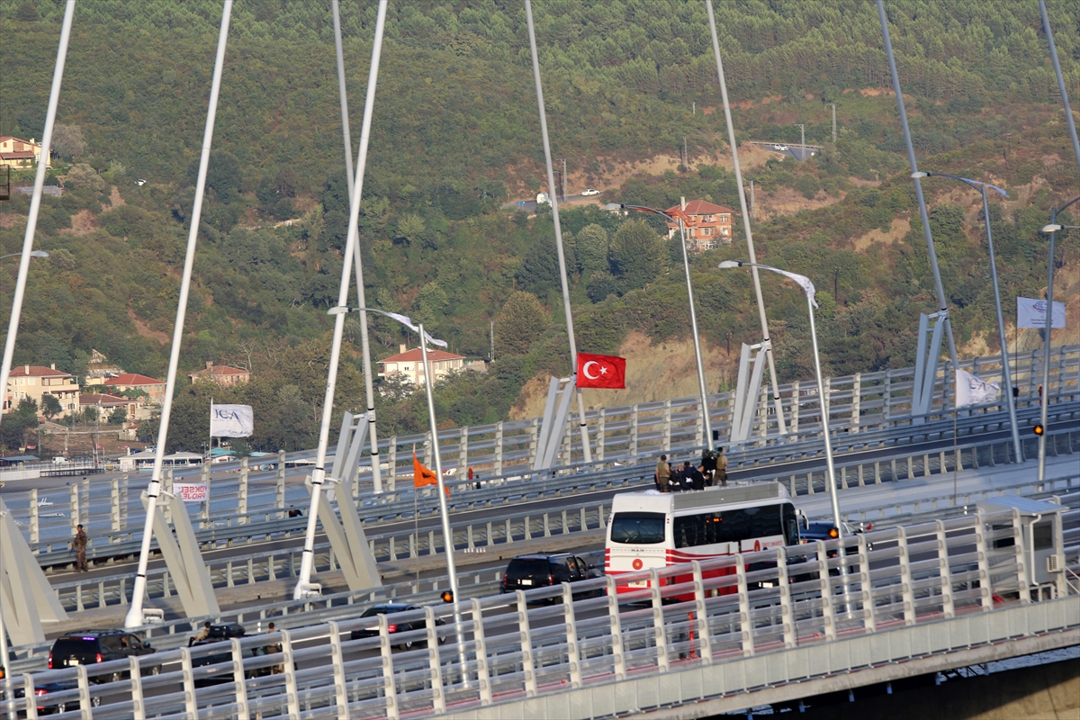 Yavuz Sultan Selim Köprüsü'nden ilk geçiş