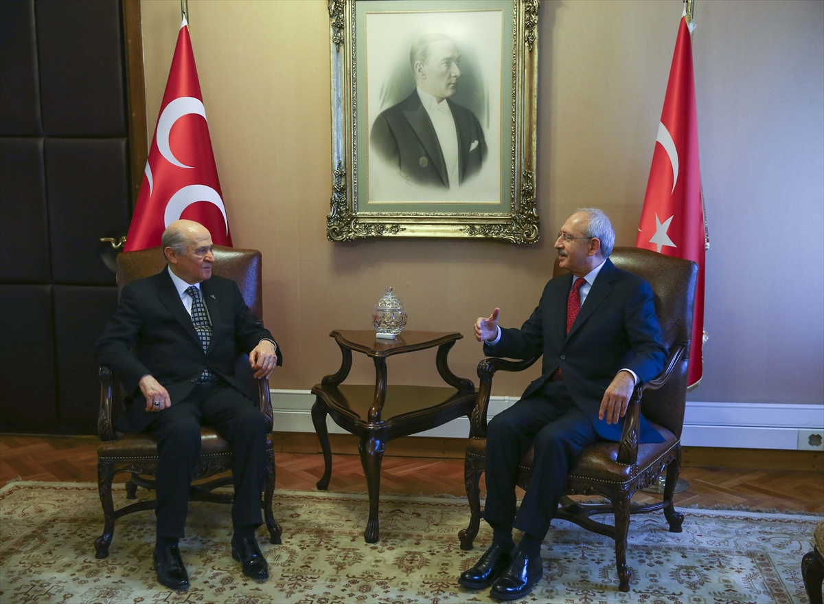 Kılıçdaroğlu ve Bahçeli görüşmesi başladı