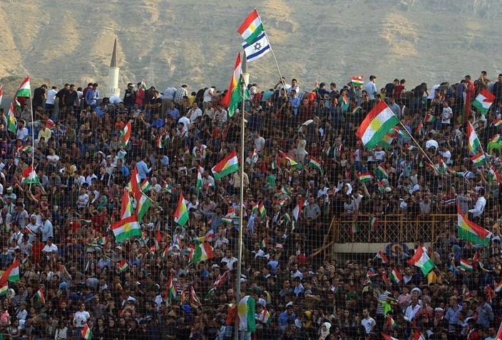 Kuzey Irak'ta yine İsrail bayrakları dalgalanıyor