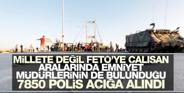 FETÖ'cü polislere operasyon: 7850 polis açığa alındı