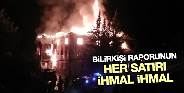 Adana'daki yangın faciası hakkında bilirkişi raporu