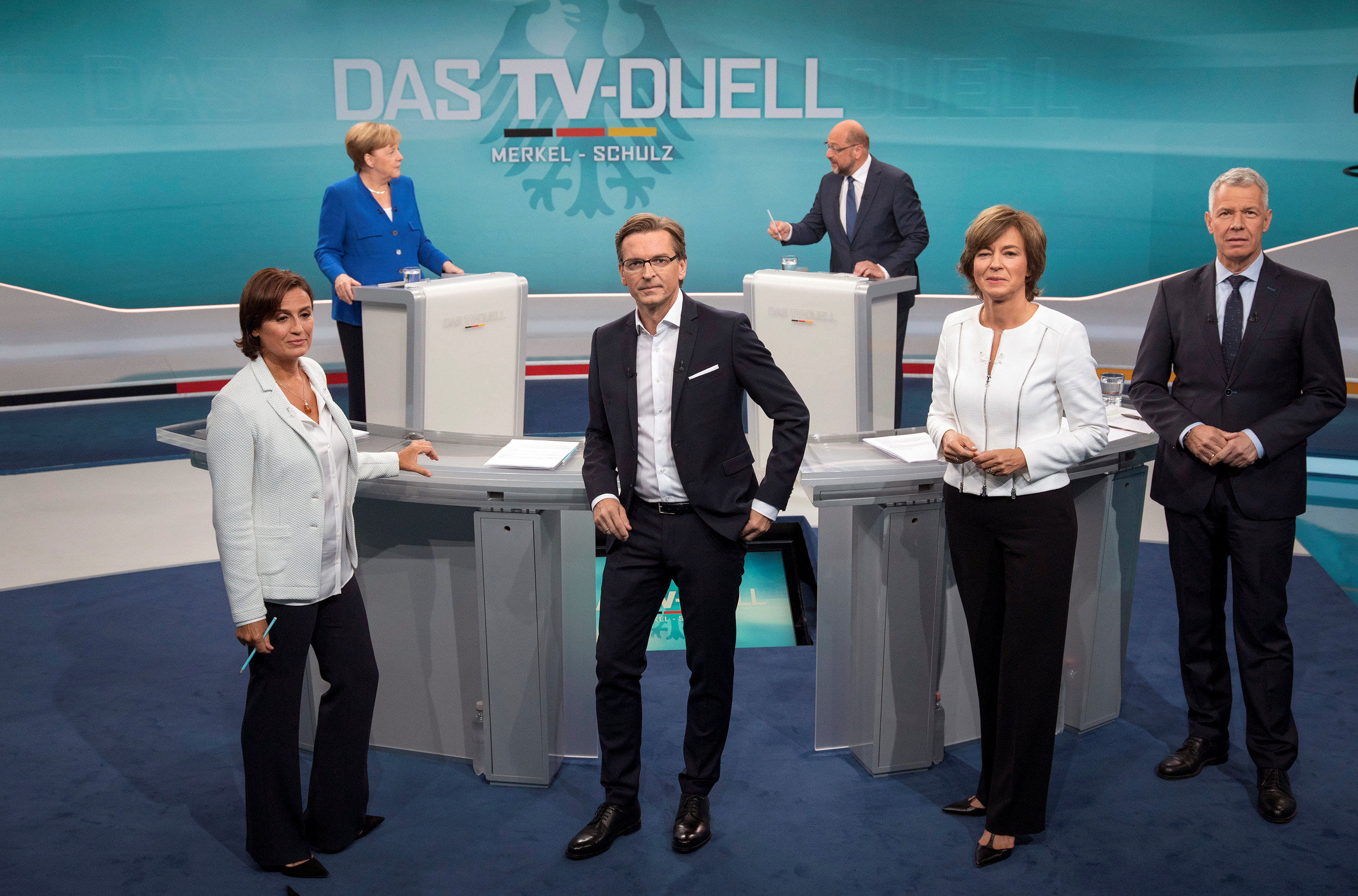 Merkel ve Schulz canlı yayında tartıştı