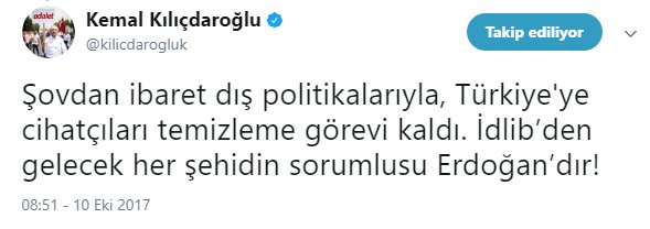 Kılıçdaroğlu'nun İdlib çelişkisi