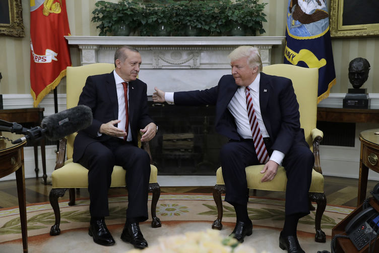 Erdoğan - Trump görüşmesinden ilk kareler