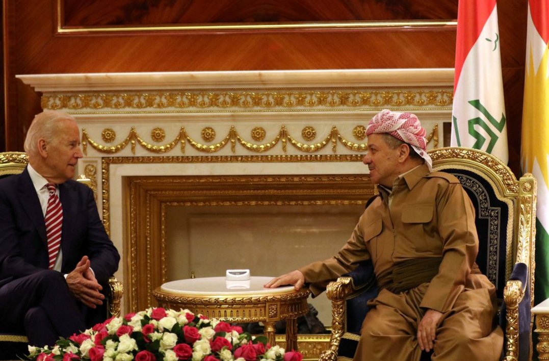 Joe Biden Kuzey Irak'ta Barzani'yle görüştü
