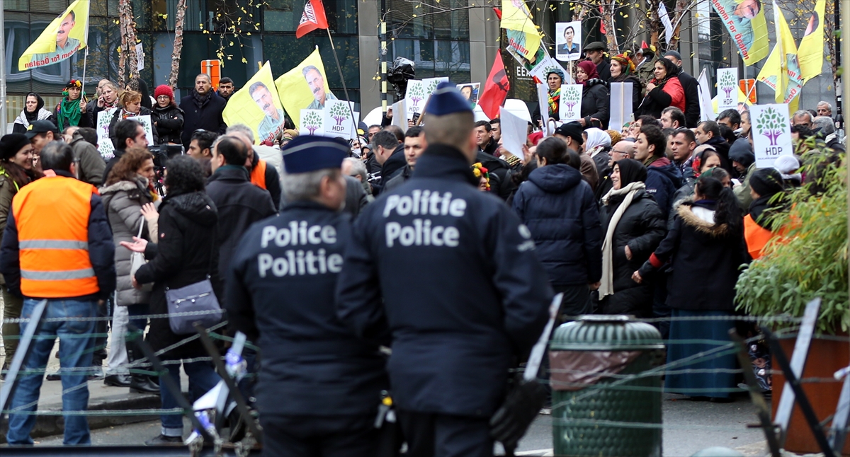 Belçika'da PKK gösterisi