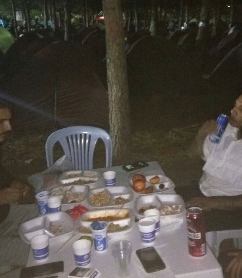 CHP: Kamp alanında içki içildi