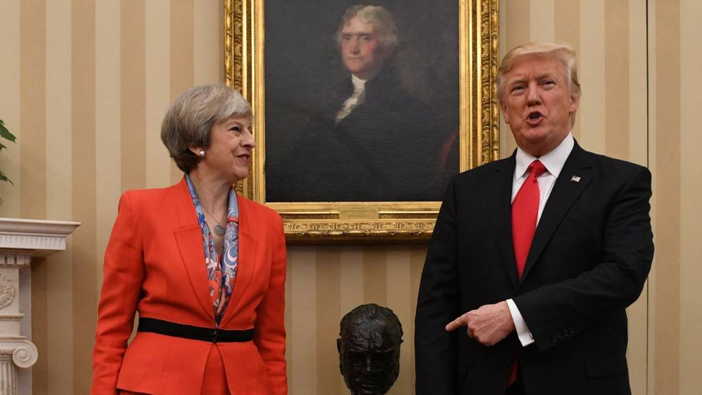 ABD Başkanı Trump İngiltere Başbakanı May ile görüştü