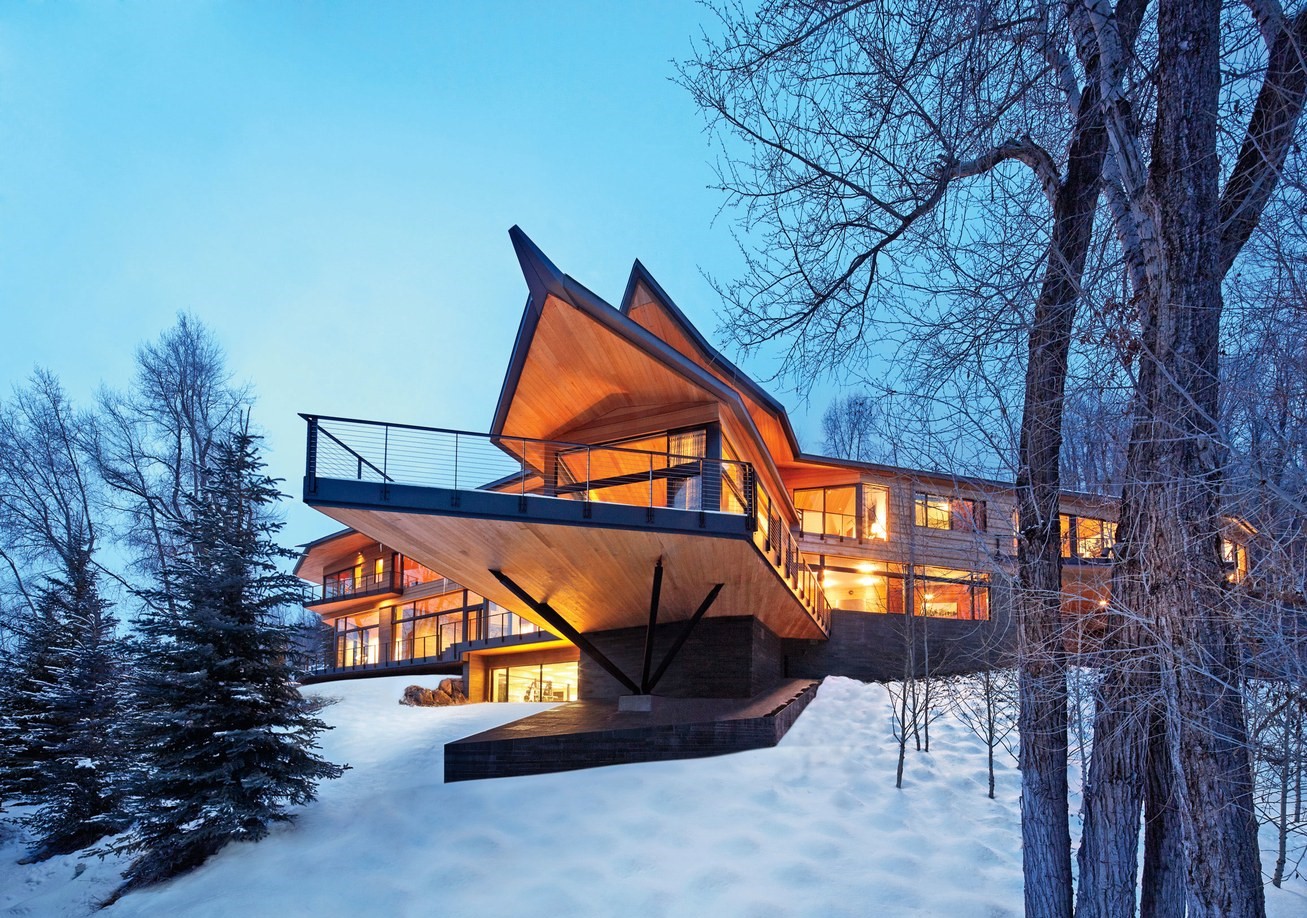 Tasarımlarıyla büyüleyen rustik dağ evleri