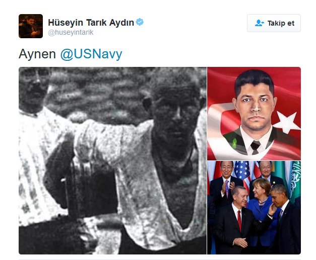 ABD Donanması'nın Twitter paylaşımı tepki çekti