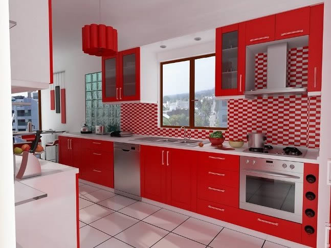 Renkli mutfak dekorasyonları