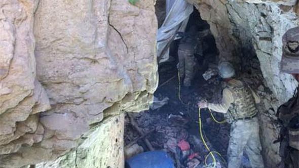 Teröristler kazdıkları mağarada öldürüldü