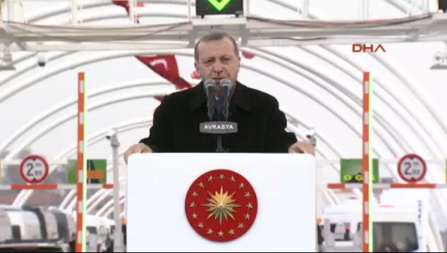 Erdoğan'ın Avrasya Tüneli konuşması