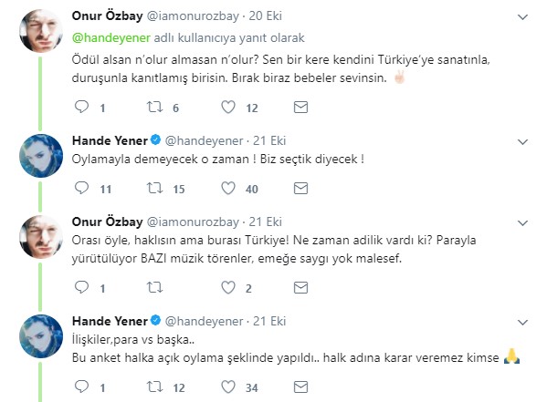 Hande Yener Altın Kelebek Ödülleri'ne ateş püskürdü