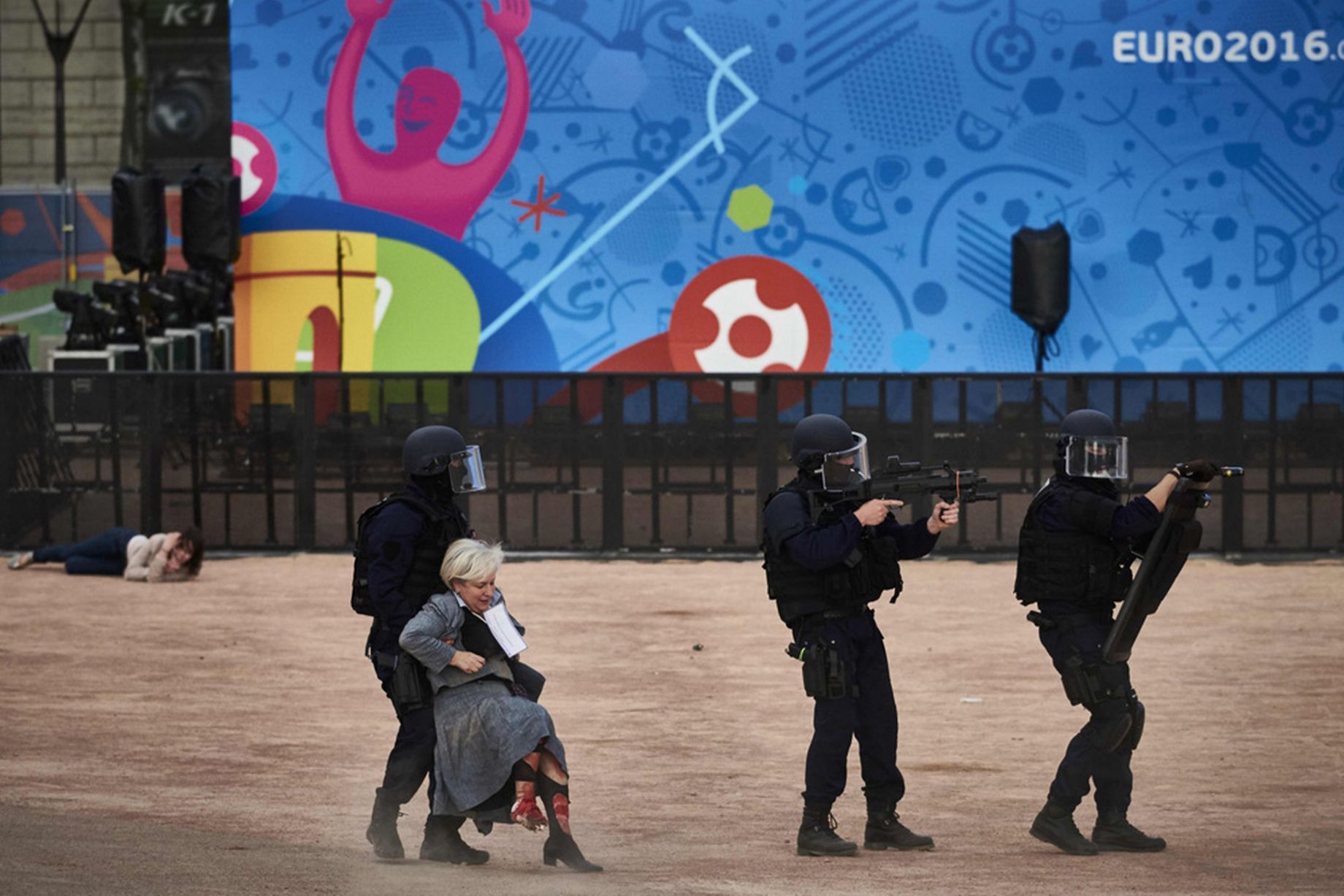 Fransa'da turnuva öncesi son terör tatbikatı