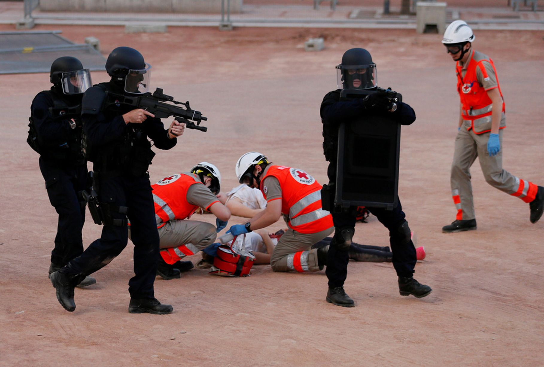Fransa'da turnuva öncesi son terör tatbikatı