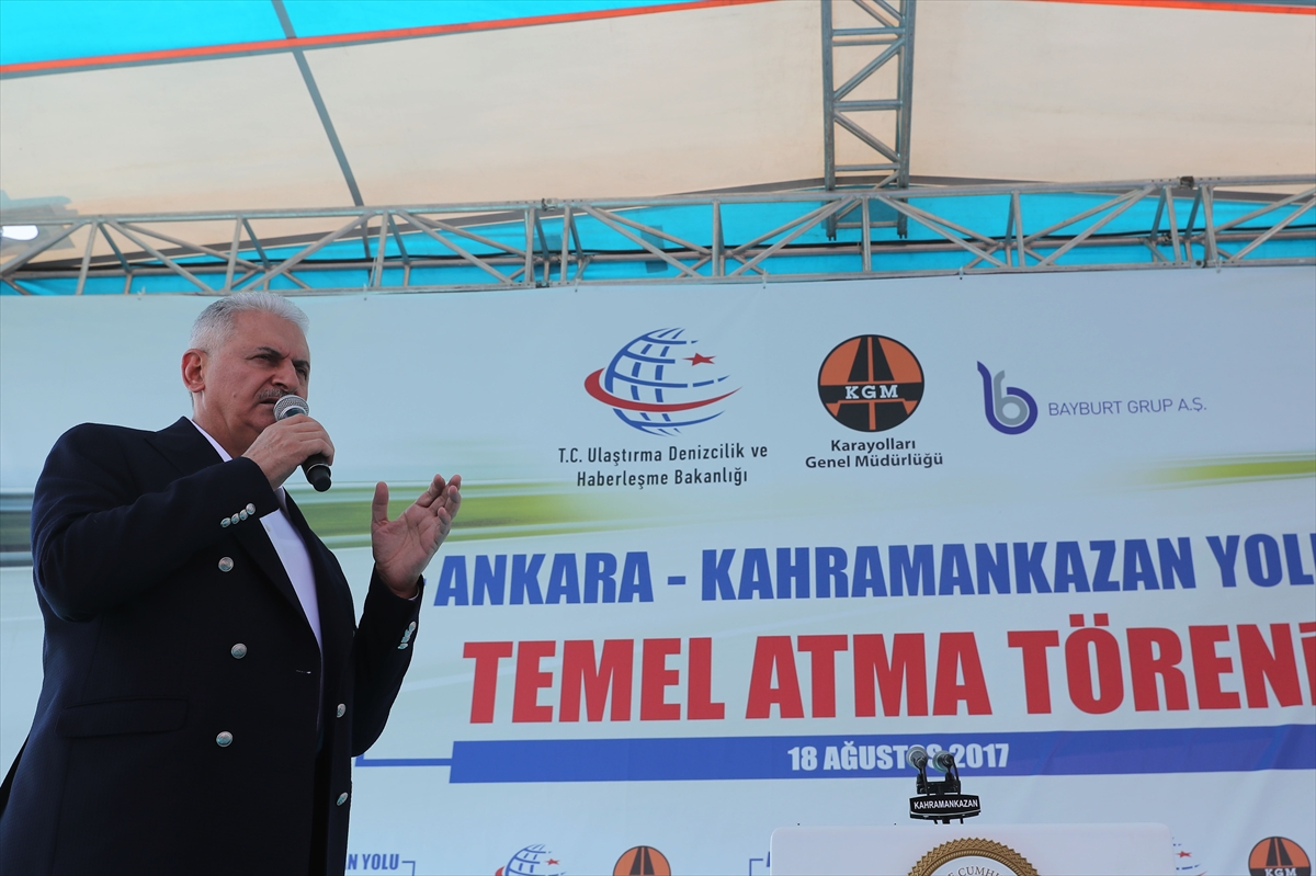 Ankara-Kahramankazan yolu temel atma töreni yapıldı