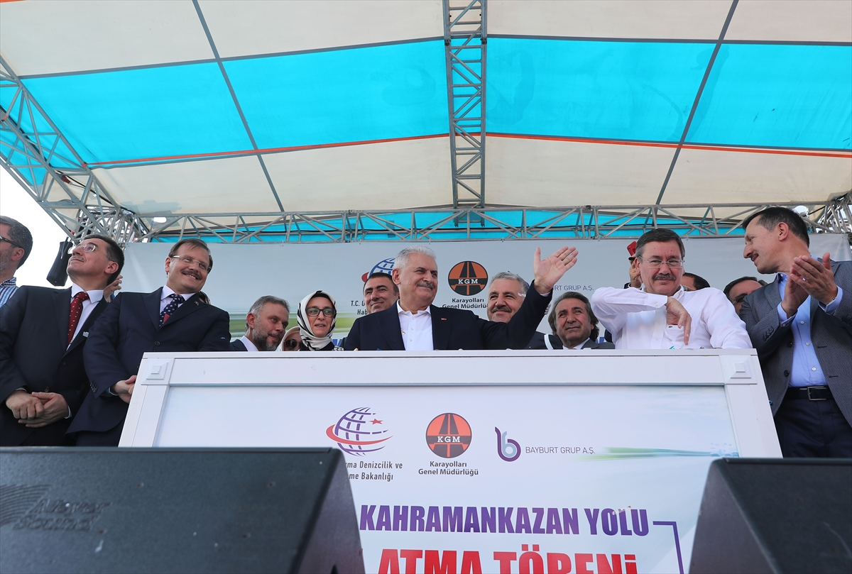 Ankara-Kahramankazan yolu temel atma töreni yapıldı