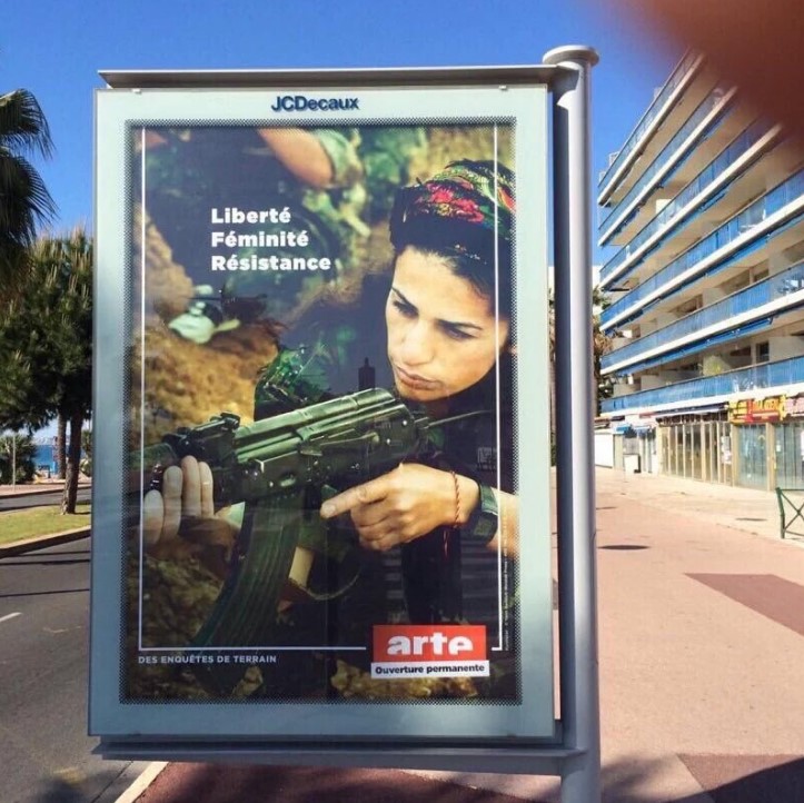 Nice sokaklarında PKK propagandası