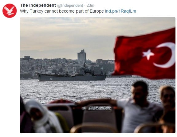 Independent gazetesinden Türkiye AB'yi bitirir analizi