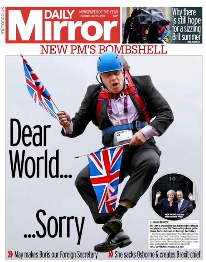 İngiliz gazeteden okuyucularına Johnson özrü