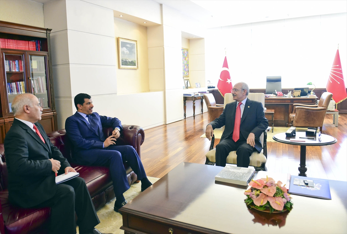 Kılıçdaroğlu, Katar Büyükelçisi Al-Şafi ile görüştü