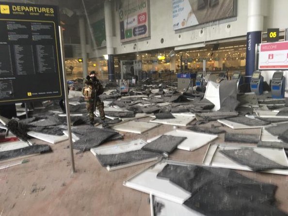 Brüksel Zaventem havaalanında patlama