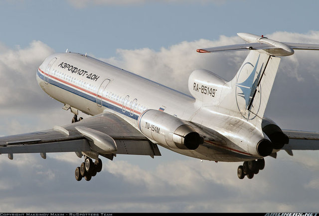 Düşen Rus uçağı Tupolev-154'ün kabarık dosyası