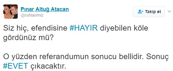 Pınar Altuğ'dan referandum yorumu 