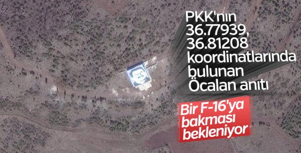 PKK'nın Öcalan anıtı F-16'ları bekliyor