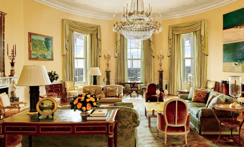 Obama'nın Beyaz Saray'da yaşadığı özel oda görüntülendi