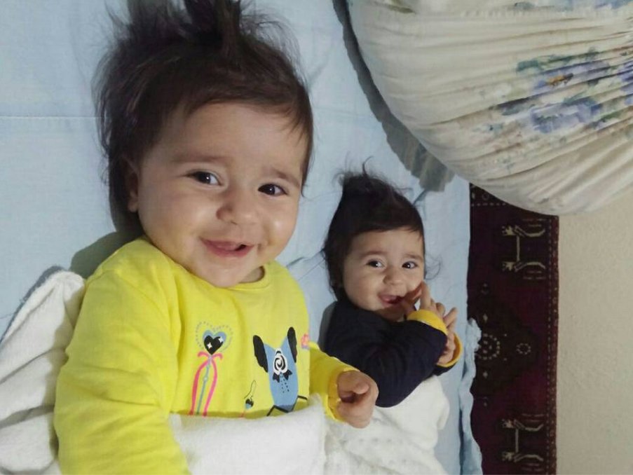 Şehidin 6 aylık ikizleri yetim kaldı