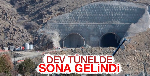 Doğu Anadolu'yu Akdeniz'e bağlayacak tünelde sona doğru