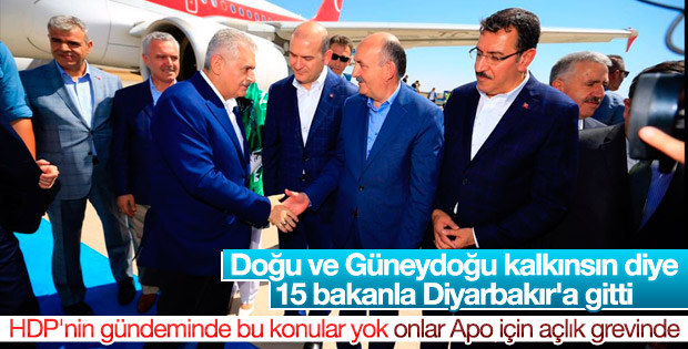 Başbakan Binali Yıldırım Diyarbakır'da