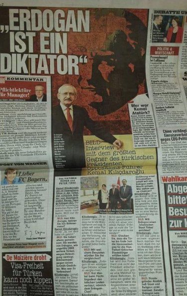 Kemal Kılıçdaroğlu Alman gazetesi Bild'e konuştu