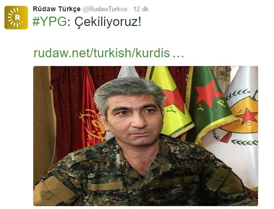 YPG: Fırat'ın batısından çekiliyoruz