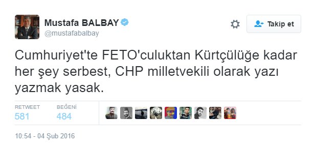 Mustafa Balbay Cumhuriyet gazetesine destek verdi