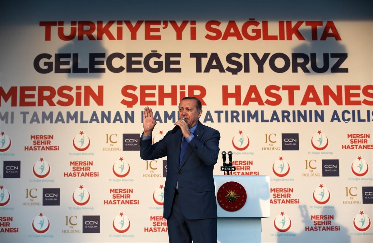 Cumhurbaşkanı Erdoğan Mersin Şehir Hastanesi açılışında
