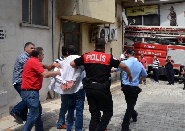 Sinop'ta şiddet gören kadını polis kurtardı