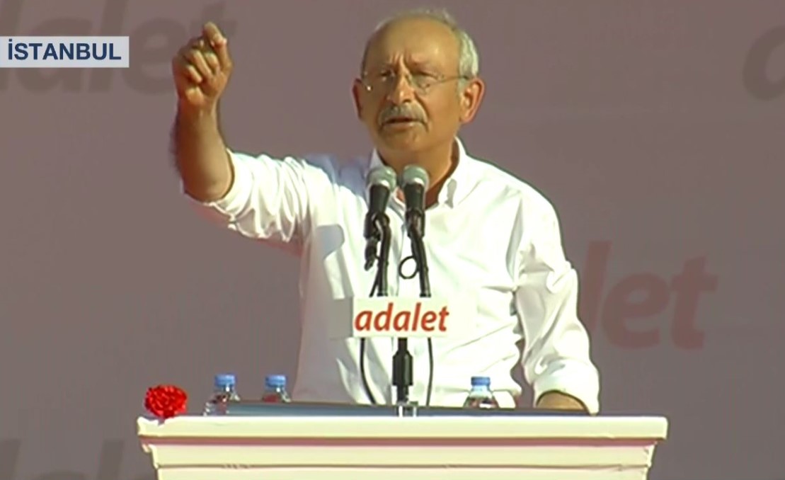 Kılıçdaroğlu Maltepe'de  konuşuyor: Yürüyüşümüz bitmedi
